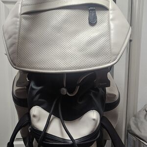 Coach Men's Perforated White Backpack